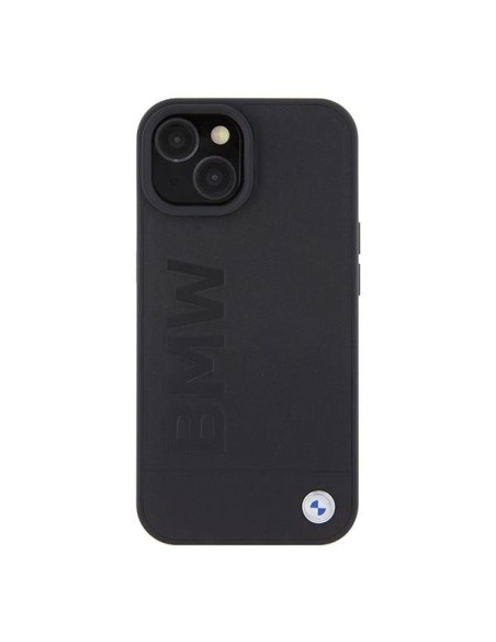 BMW Signature Logo Imprint MagSafe dėklas iPhone 15 - juodas BMW Signature Logo Imprint MagSafe dėklas iPhone 15 - juodas