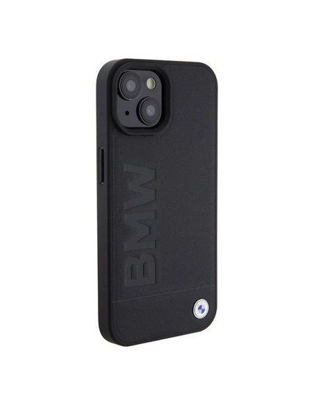 BMW Signature Logo Imprint MagSafe dėklas iPhone 15 - juodas BMW Signature Logo Imprint MagSafe dėklas iPhone 15 - juodas