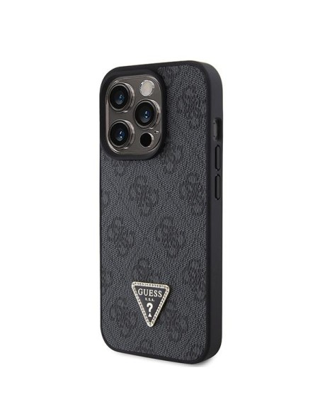 Guess Crossbody 4G Metal Logo dėklas iPhone 15 Pro - juodas Guess Crossbody 4G Metal Logo dėklas iPhone 15 Pro - juodas