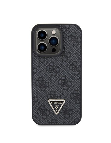 Guess Crossbody 4G Metal Logo dėklas iPhone 15 Pro - juodas Guess Crossbody 4G Metal Logo dėklas iPhone 15 Pro - juodas
