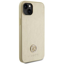 Guess Strass Metal Logo dėklas, skirtas iPhone 15 Plus - auksinis