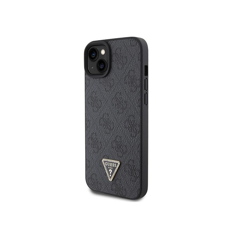 Guess Crossbody 4G Metal Logo dėklas iPhone 15 - juodas
