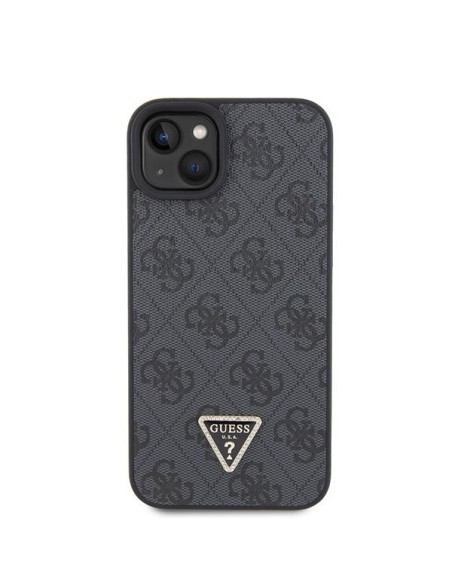 Guess Crossbody 4G Metal Logo dėklas iPhone 15 - juodas Guess Crossbody 4G Metal Logo dėklas iPhone 15 - juodas