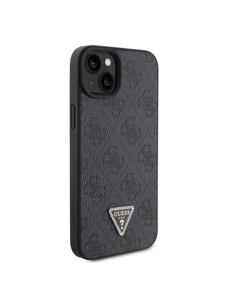 Guess Crossbody 4G Metal Logo dėklas iPhone 15 - juodas Guess Crossbody 4G Metal Logo dėklas iPhone 15 - juodas