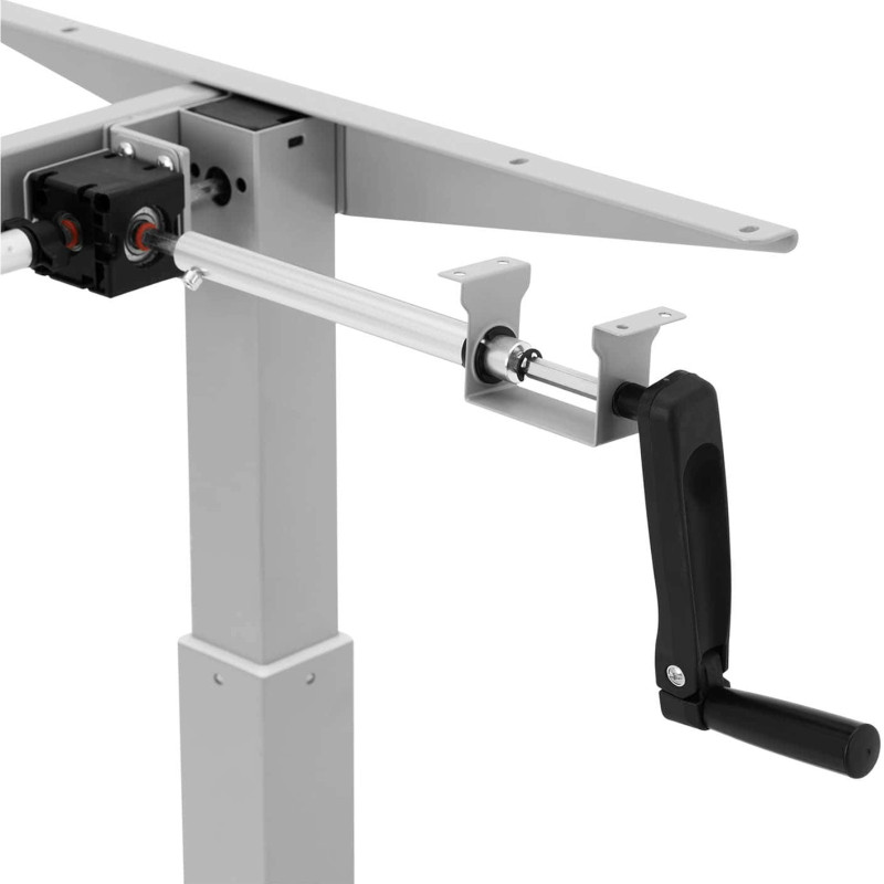 Rėmas stalo rėmas su rankiniu aukščio reguliavimu 73-124 cm iki 70 kg PILKA