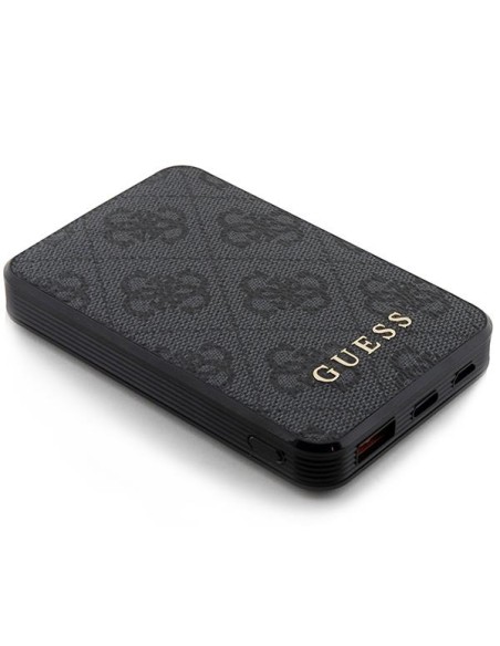 Guess 4G Leather Metal Logo Powerbank 15W 5000mAh - juoda Guess 4G Leather Metal Logo Powerbank 15W 5000mAh - juoda