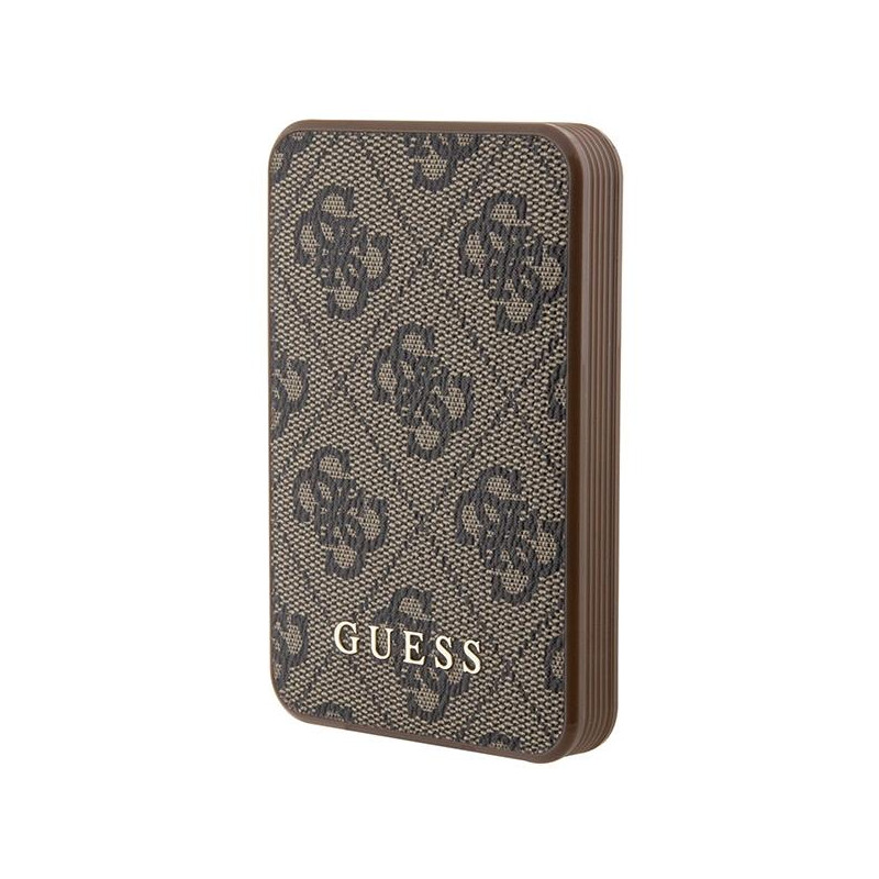 Guess 4G Leather Metal Logo Powerbank 15W 5000mAh - ruda Guess 4G Leather Metal Logo Powerbank 15W 5000mAh - ruda