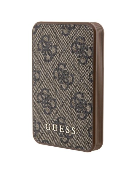 Guess 4G Leather Metal Logo Powerbank 15W 5000mAh - ruda