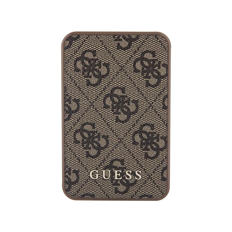Guess 4G Leather Metal Logo Powerbank 15W 5000mAh - ruda