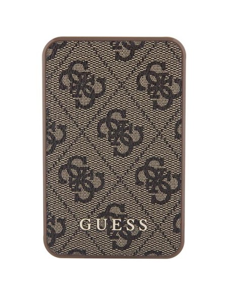 Guess 4G Leather Metal Logo Powerbank 15W 5000mAh - ruda