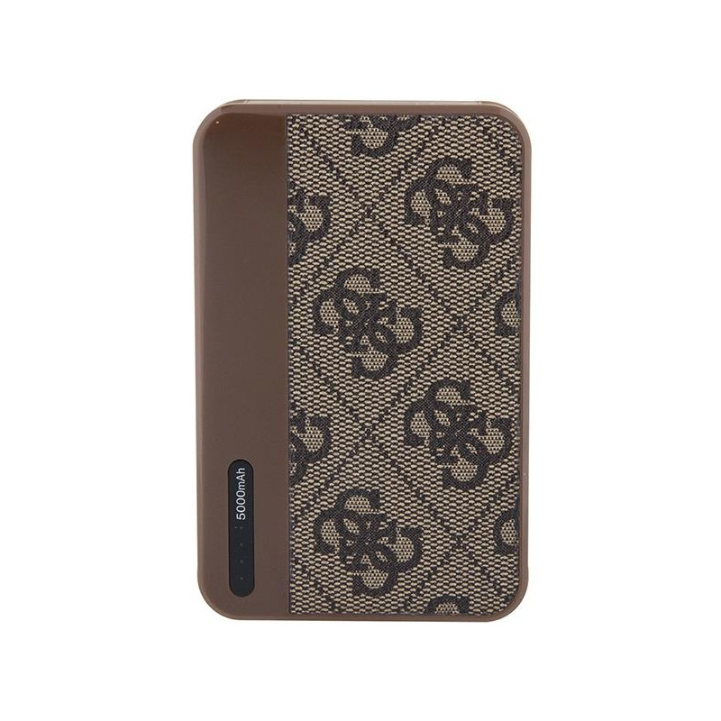 Guess 4G Leather Metal Logo Powerbank 15W 5000mAh - ruda