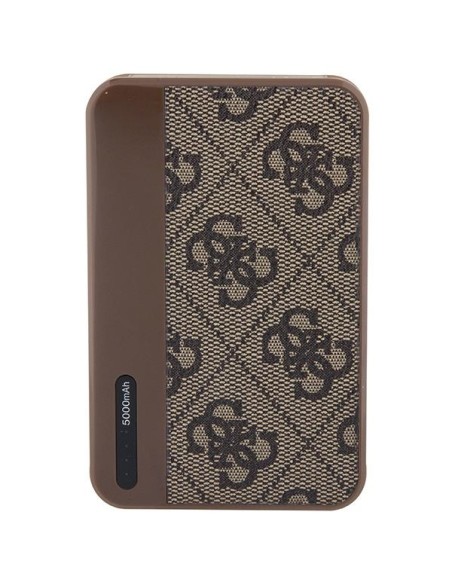 Guess 4G Leather Metal Logo Powerbank 15W 5000mAh - ruda