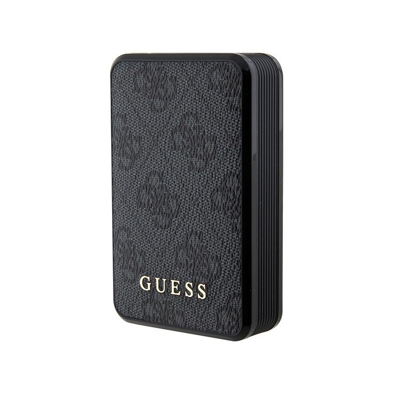 Guess 4G odinis metalinis logotipas Powerbank 18W 10000mAh - juodas Guess 4G odinis metalinis logotipas Powerbank 18W 10000mAh - juodas