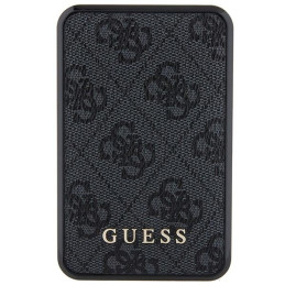 Guess 4G odinis metalinis logotipas Powerbank 18W 10000mAh - juodas