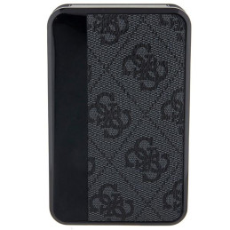 Guess 4G odinis metalinis logotipas Powerbank 18W 10000mAh - juodas