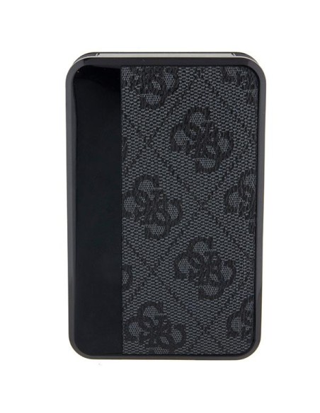 Guess 4G odinis metalinis logotipas Powerbank 18W 10000mAh - juodas
