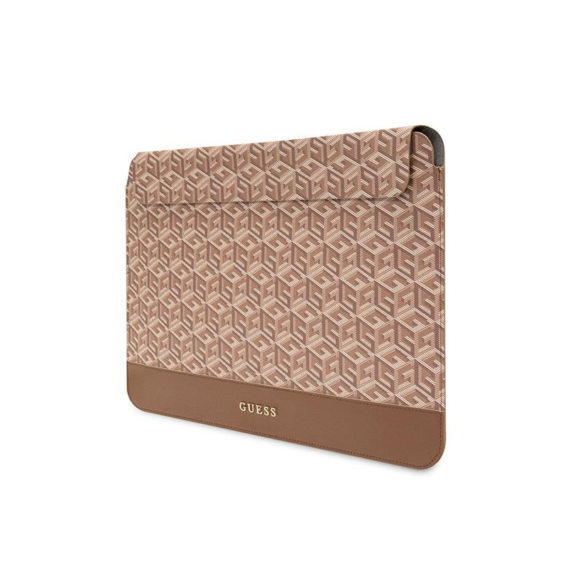 Guess GCube Stripes dėklas 16" nešiojamam kompiuteriui – rudas