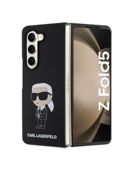 Karl Lagerfeld Silicone Ikonik dėklas, skirtas Samsung Galaxy Z Fold 5 - juodas Karl Lagerfeld Silicone Ikonik dėklas, skirtas Samsung Galaxy Z Fold 5 - juodas