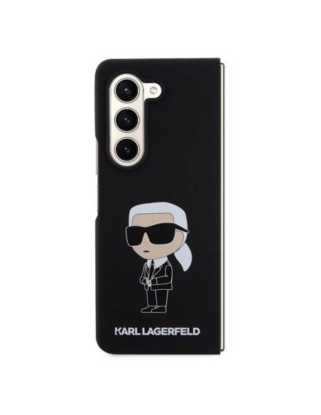 Karl Lagerfeld Silicone Ikonik dėklas, skirtas Samsung Galaxy Z Fold 5 - juodas Karl Lagerfeld Silicone Ikonik dėklas, skirtas Samsung Galaxy Z Fold 5 - juodas