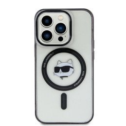 Karl Lagerfeld IML Choupette Head MagSafe dėklas, skirtas iPhone 15 Plus – skaidrus