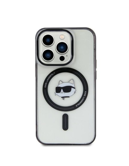 Karl Lagerfeld IML Choupette Head MagSafe dėklas, skirtas iPhone 15 Plus – skaidrus Karl Lagerfeld IML Choupette Head MagSafe dėklas, skirtas iPhone 15 Plus – skaidrus