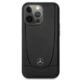 Mercedes Leather Urban dėklas iPhone 15 Pro - juodas