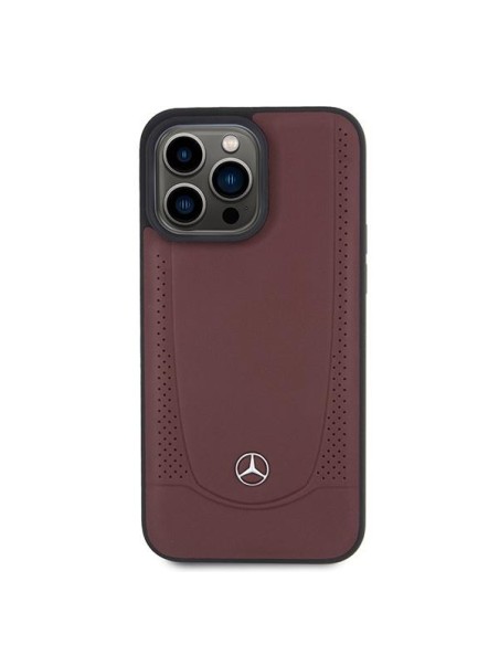 Mercedes Leather Urban Bengale dėklas iPhone 15 Pro - raudonas Mercedes Leather Urban Bengale dėklas iPhone 15 Pro - raudonas
