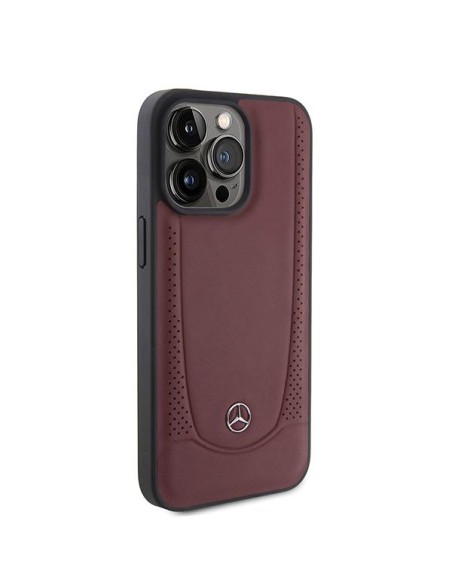 Mercedes Leather Urban Bengale dėklas iPhone 15 Pro - raudonas Mercedes Leather Urban Bengale dėklas iPhone 15 Pro - raudonas