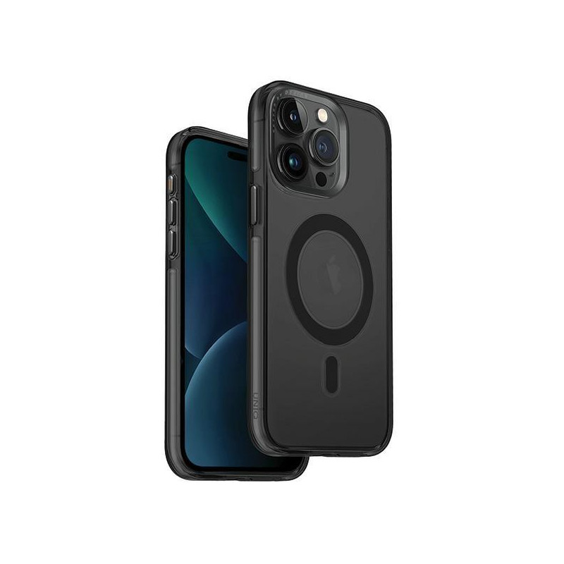 UNIQ Calio Magclick įkrovimo dėklas iPhone 15 Pro - pilkas UNIQ Calio Magclick įkrovimo dėklas iPhone 15 Pro - pilkas