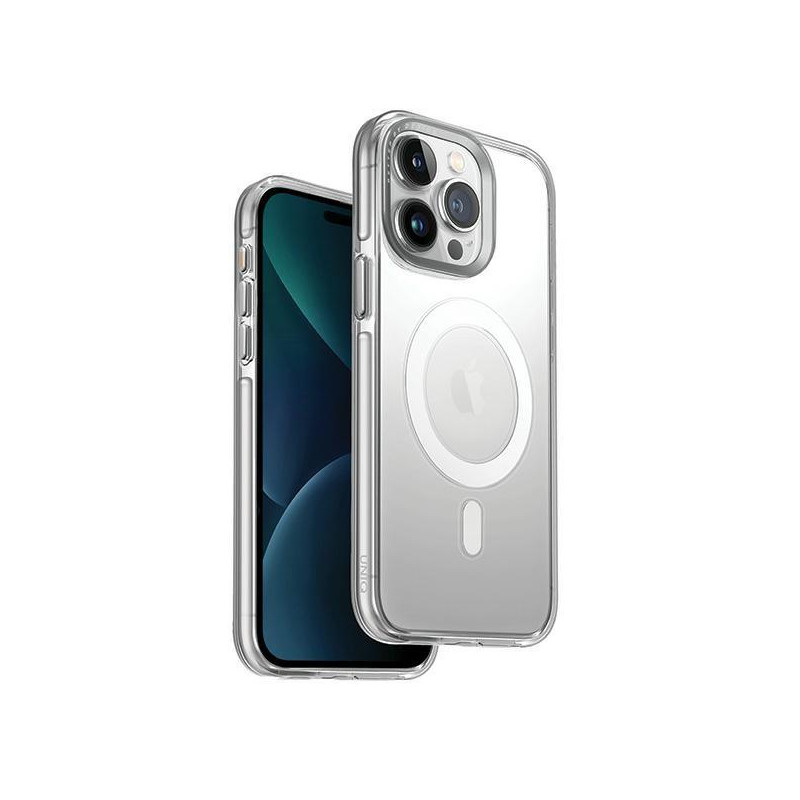UNIQ Calio Magclick įkrovimo dėklas, skirtas iPhone 15 Pro Max - skaidrus UNIQ Calio Magclick įkrovimo dėklas, skirtas iPhone 15 Pro Max - skaidrus