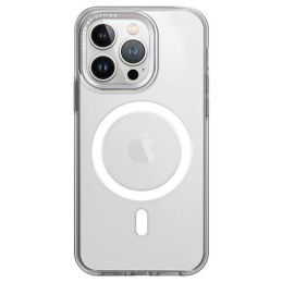 UNIQ Calio Magclick įkrovimo dėklas, skirtas iPhone 15 Pro Max - skaidrus