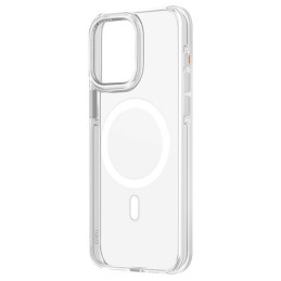 UNIQ Calio Magclick įkrovimo dėklas, skirtas iPhone 15 Pro Max - skaidrus