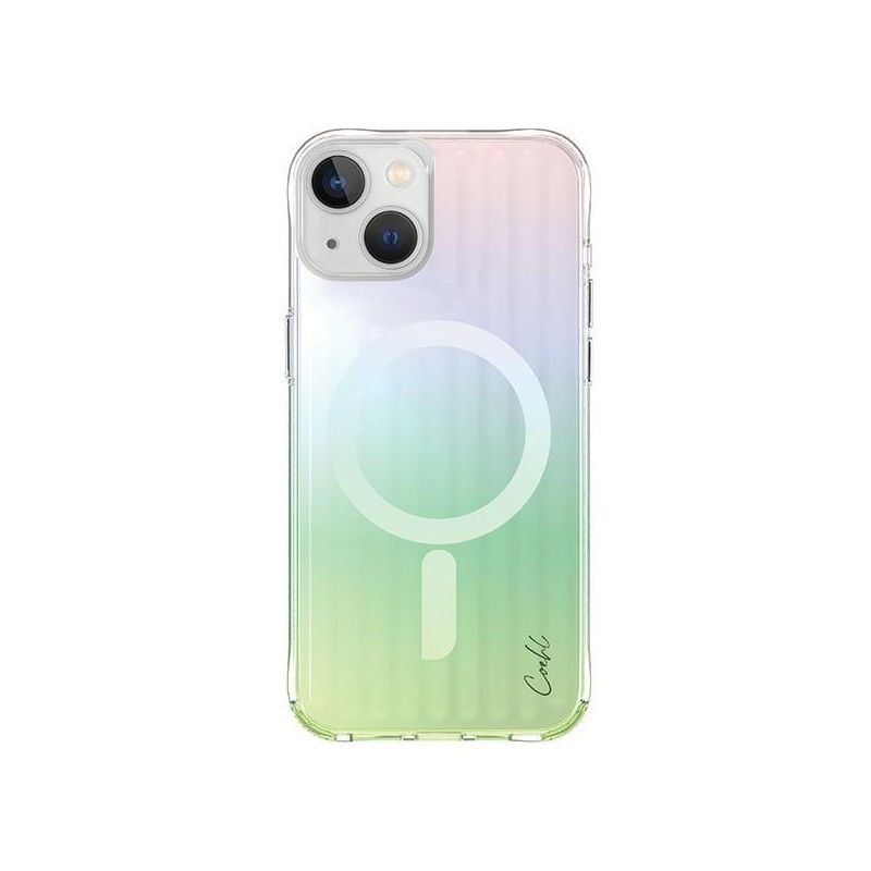UNIQ Coehl Linear Magnetic Charging dėklas, skirtas iPhone 15 - opalinis