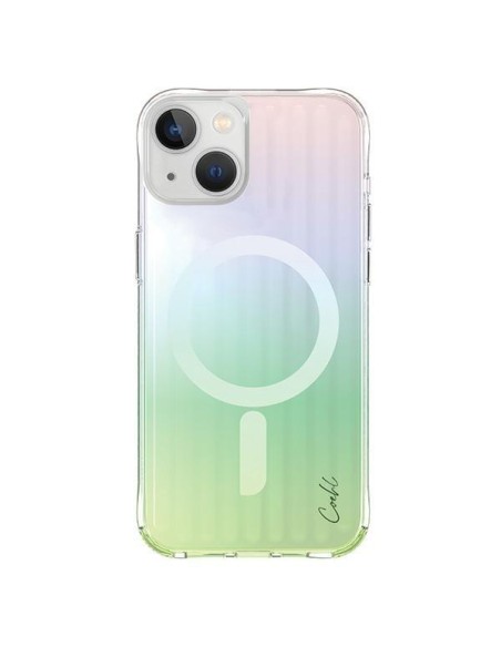 UNIQ Coehl Linear Magnetic Charging dėklas, skirtas iPhone 15 - opalinis UNIQ Coehl Linear Magnetic Charging dėklas, skirtas iPhone 15 - opalinis