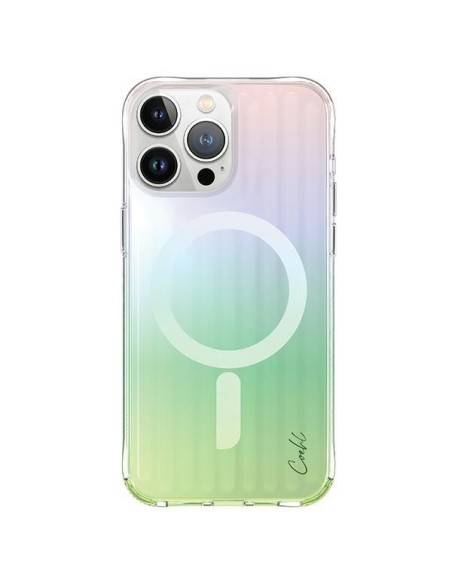 UNIQ Coehl Linear Magnetic Charging dėklas, skirtas iPhone 15 Pro Max - vaivorykštis UNIQ Coehl Linear Magnetic Charging dėklas, skirtas iPhone 15 Pro Max - vaivorykštis