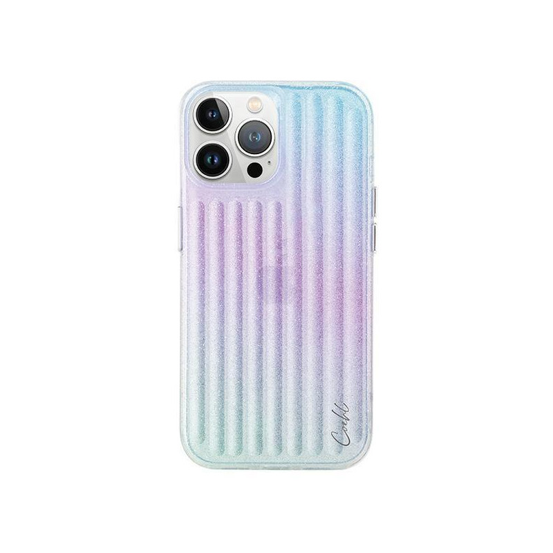 UNIQ Coehl Linear dėklas, skirtas iPhone 15 Pro - rožinė ir mėlyna