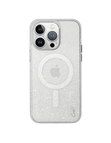 UNIQ Coehl Lumino Magnetic Charging dėklas iPhone 15 Pro - sidabrinis UNIQ Coehl Lumino Magnetic Charging dėklas iPhone 15 Pro - sidabrinis