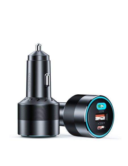 Greitas automobilinis įkroviklis 130W 2xUSB-C + USB-A juodas