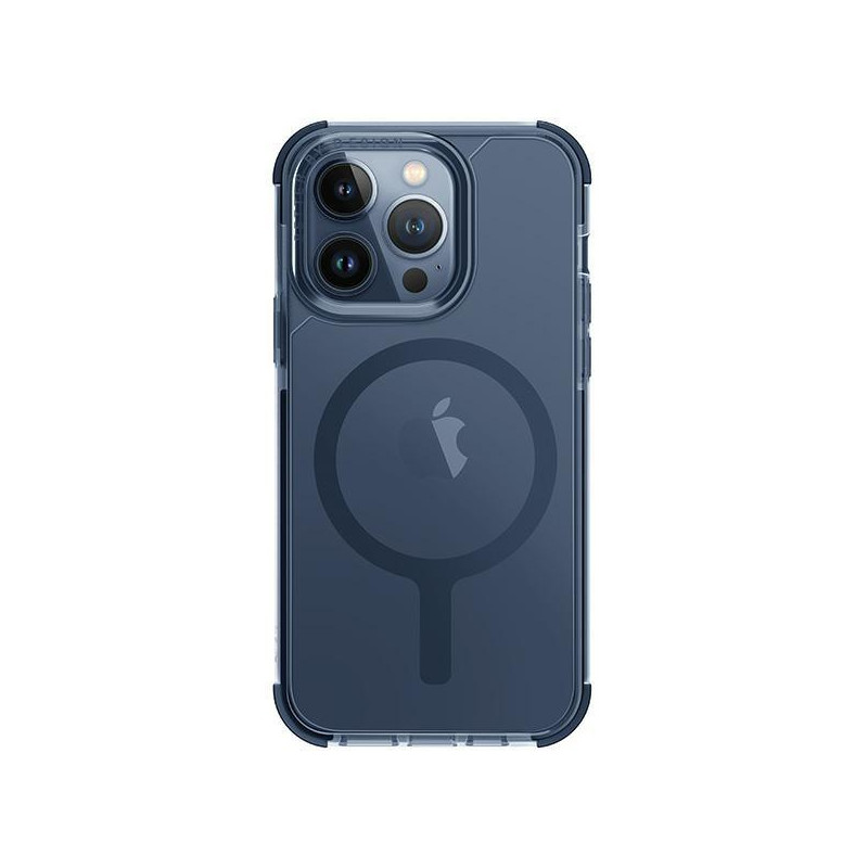 UNIQ Combat Magclick įkrovimo dėklas, skirtas iPhone 15 Pro - mėlynas