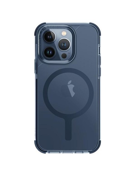 UNIQ Combat Magclick įkrovimo dėklas, skirtas iPhone 15 Pro - mėlynas UNIQ Combat Magclick įkrovimo dėklas, skirtas iPhone 15 Pro - mėlynas