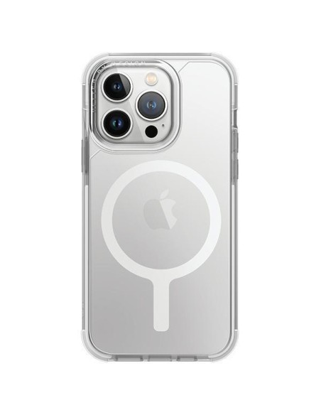 UNIQ Combat Magclick įkrovimo dėklas, skirtas iPhone 15 Pro Max - baltas