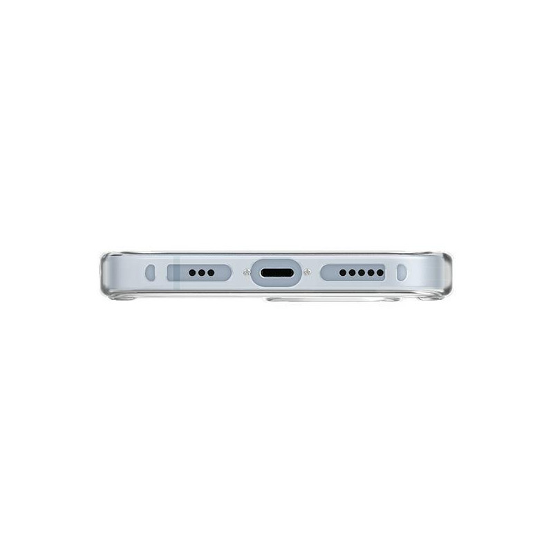 UNIQ LifePro Xtreme Magclick įkrovimo dėklas iPhone 15 Plus - skaidrus
