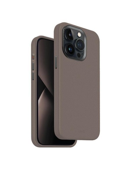 UNIQ Lyden Magclick įkrovimo dėklas, skirtas iPhone 15 Pro Max - pilkas