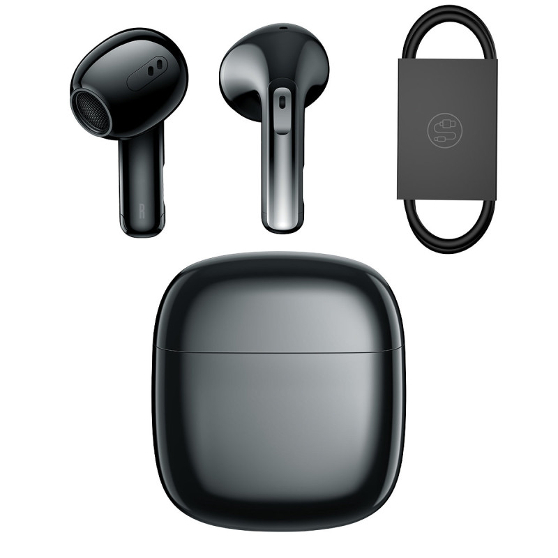Storm 3 Bluetooth 5.2 TWS belaidės ausinės su ANC juoda spalva