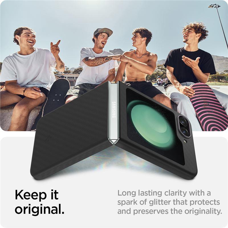 Spigen Airskin Pro dėklas, skirtas Samsung Galaxy Z Flip 5 - juodas