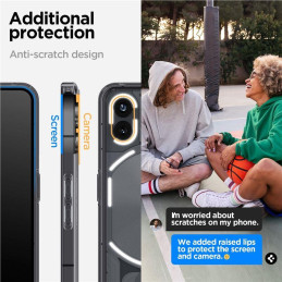 Spigen Ultra Hybrid dėklas for Nothing Phone 2 - permatomas pilkas
