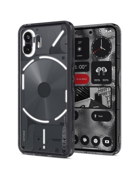 Spigen Ultra Hybrid dėklas for Nothing Phone 2 - permatomas pilkas Spigen Ultra Hybrid dėklas for Nothing Phone 2 - permatomas pilkas