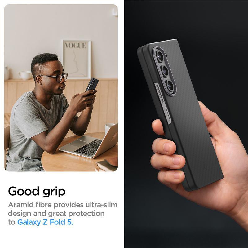 Spigen Airskin Pro dėklas, skirtas Samsung Galaxy Z Fold 5 - juodas Spigen Airskin Pro dėklas, skirtas Samsung Galaxy Z Fold 5 - juodas