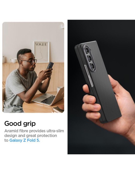 Spigen Airskin Pro dėklas, skirtas Samsung Galaxy Z Fold 5 - juodas Spigen Airskin Pro dėklas, skirtas Samsung Galaxy Z Fold 5 - juodas