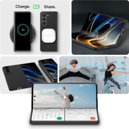 Spigen Airskin Pro dėklas, skirtas Samsung Galaxy Z Fold 5 - juodas